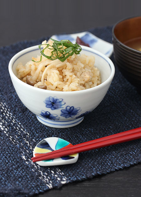 海野裕 飯碗（花散らし）｜九谷焼のうつわ｜和食器通販 じろや