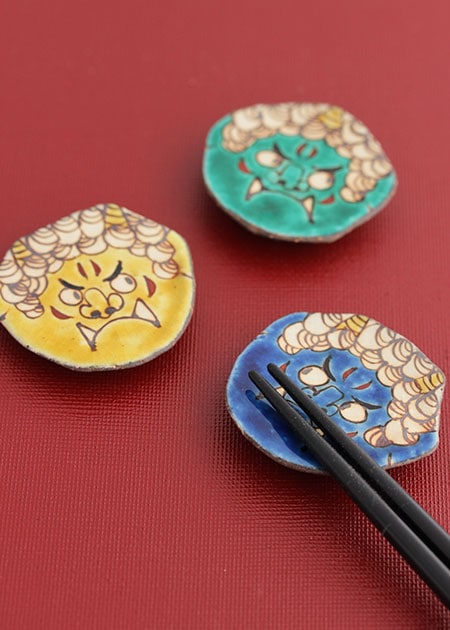 山﨑裕理 はしおき百楽（鬼）｜九谷焼のうつわ｜和食器通販 じろや