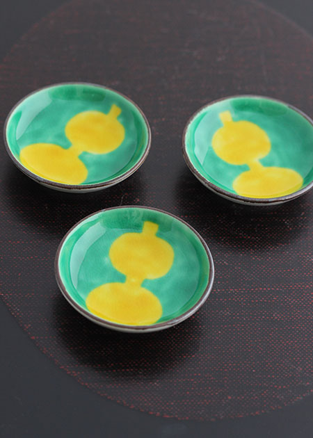 樋山真弓 豆皿 （色絵ひょうたん）｜九谷焼のうつわ｜和食器通販 じろや