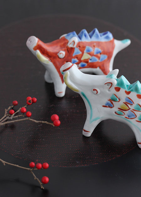 多田利子 干支（亥／大）｜置物｜九谷焼のうつわ｜和食器通販 じろや