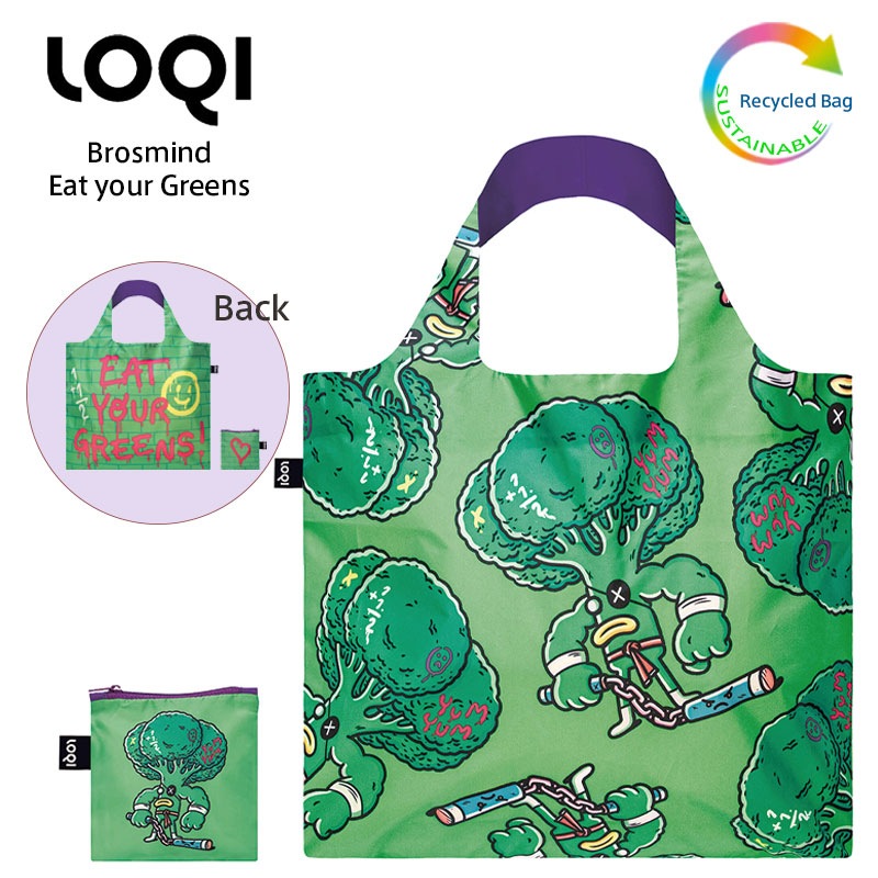 LOQI ローキー Eat your Greens エコバッグ 