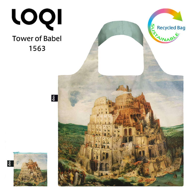 LOQI ローキー ピーテル・ブリューゲル PIETER BRUEGEL バベルの塔 エコバッグ