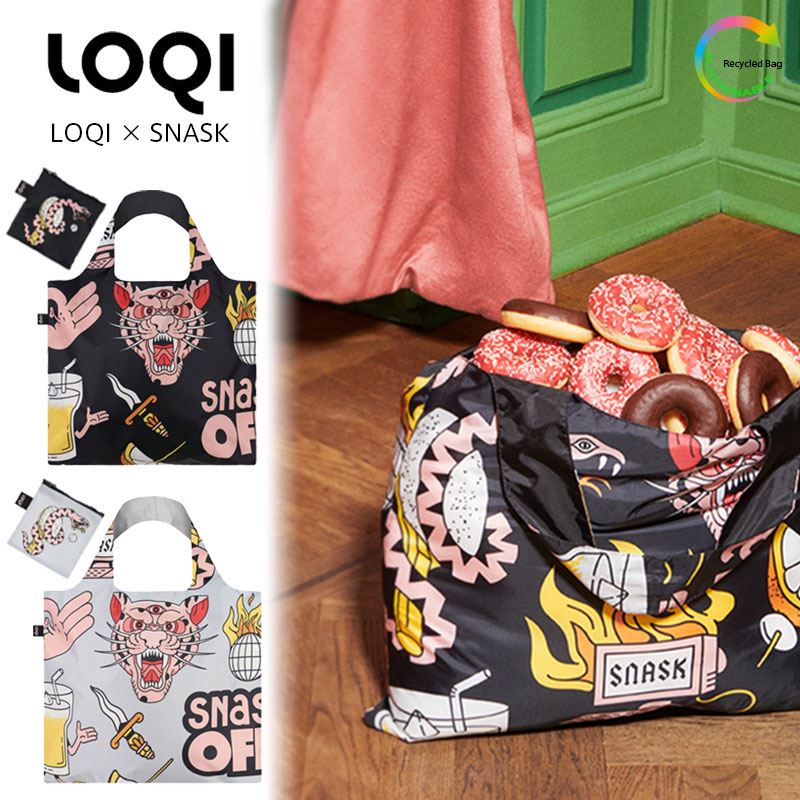 LOQI ローキー LOQI x SNASK ( スナスク )  Tiger Snake Beer エコバッグ