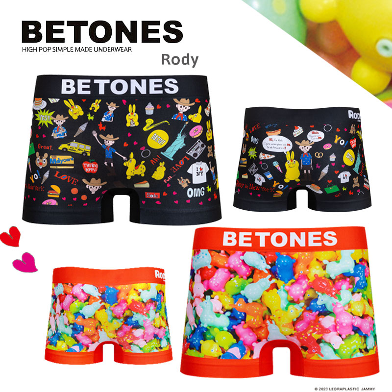 BETONES ビトーンズ  Rody ロディ コラボ BLACK RED