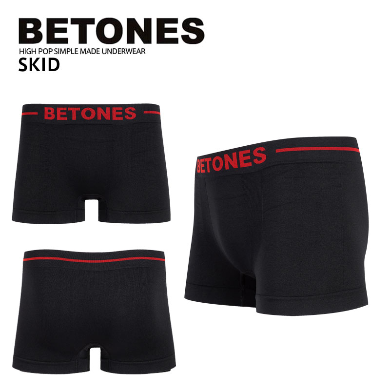 BETONES ビトーンズ SKID BLACK (RED) 