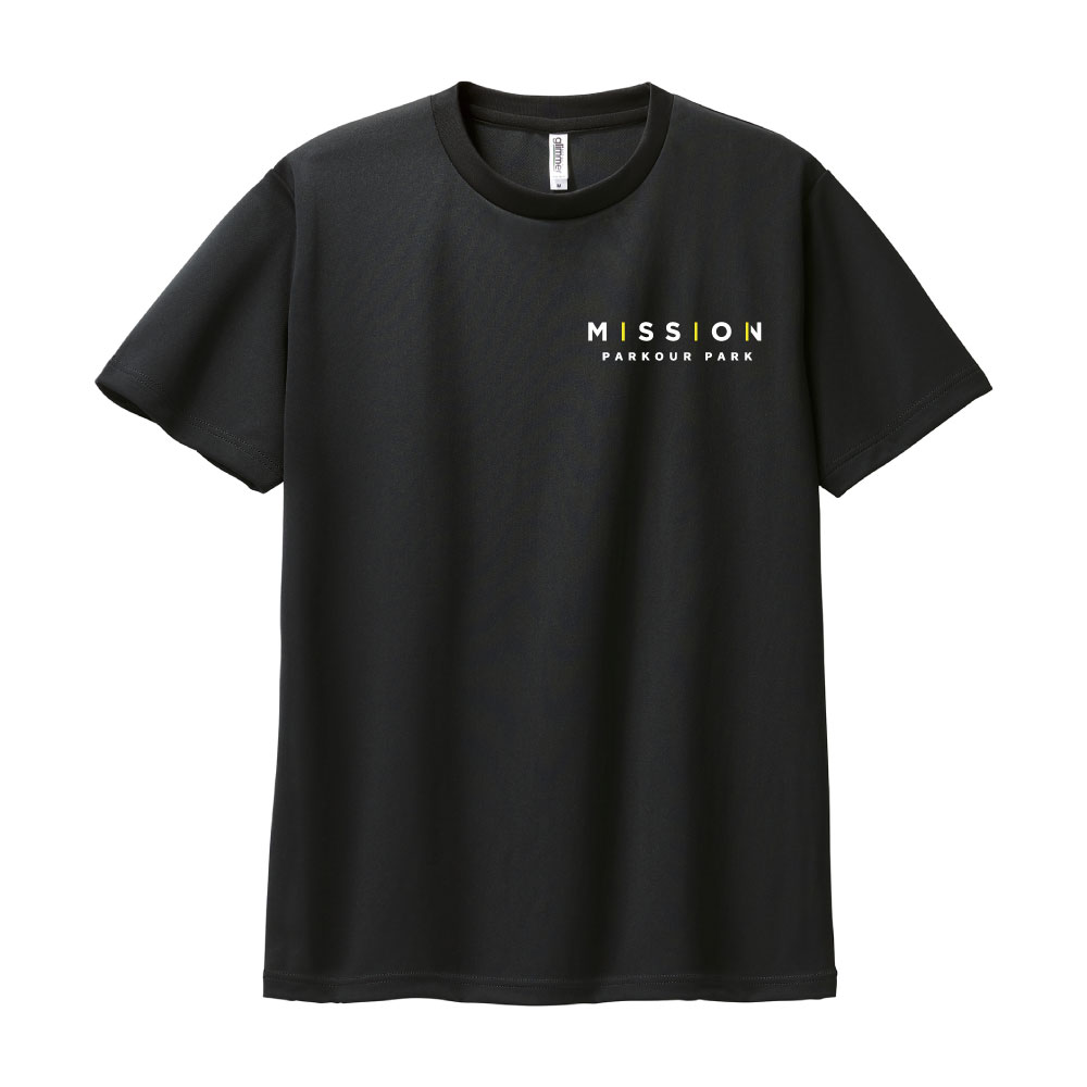 【Fantasista 第2回】MISSION PARKOUR PARK TOKYO（パルクール）｜ドライTシャツ(BLACK)（120）
