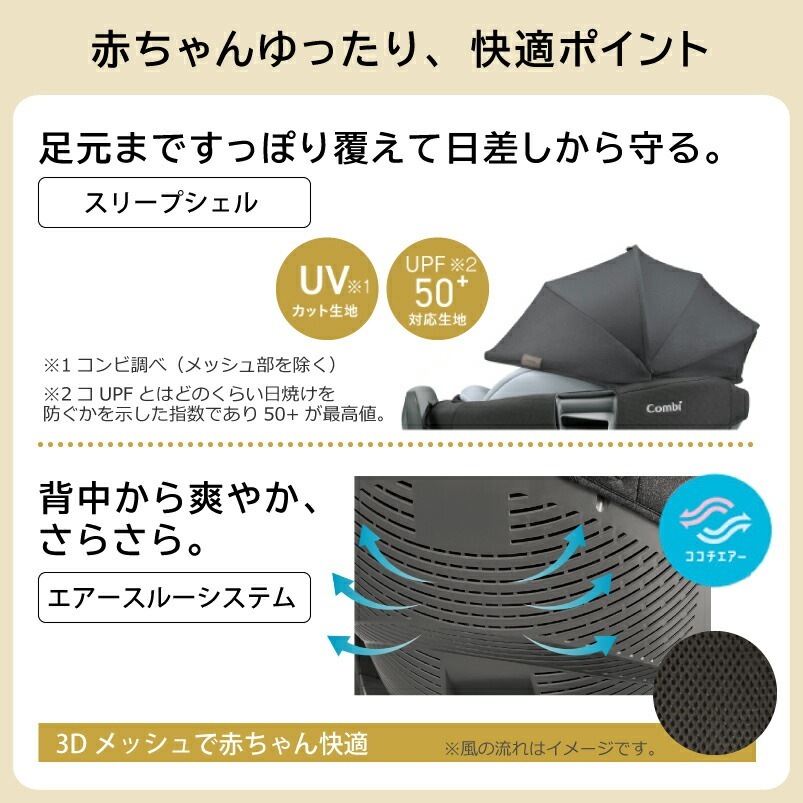 コンビ THE S ISOFIX エッグショック ZC-720 チャイルドシート ザ エス ホワイトレーベル