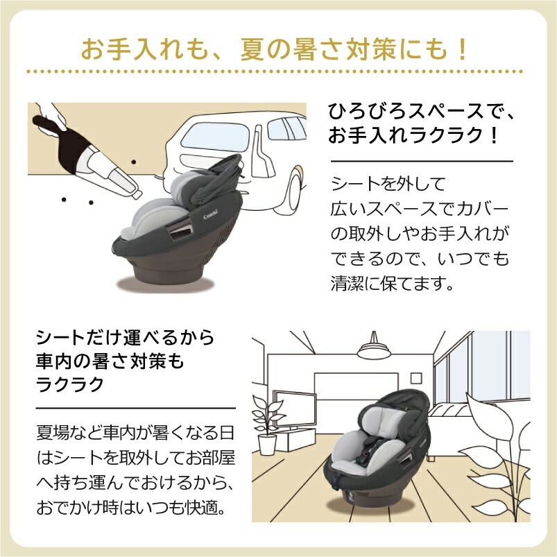 コンビ THE S ISOFIX エッグショック ZC-720 チャイルドシート ザ エス ホワイトレーベル
