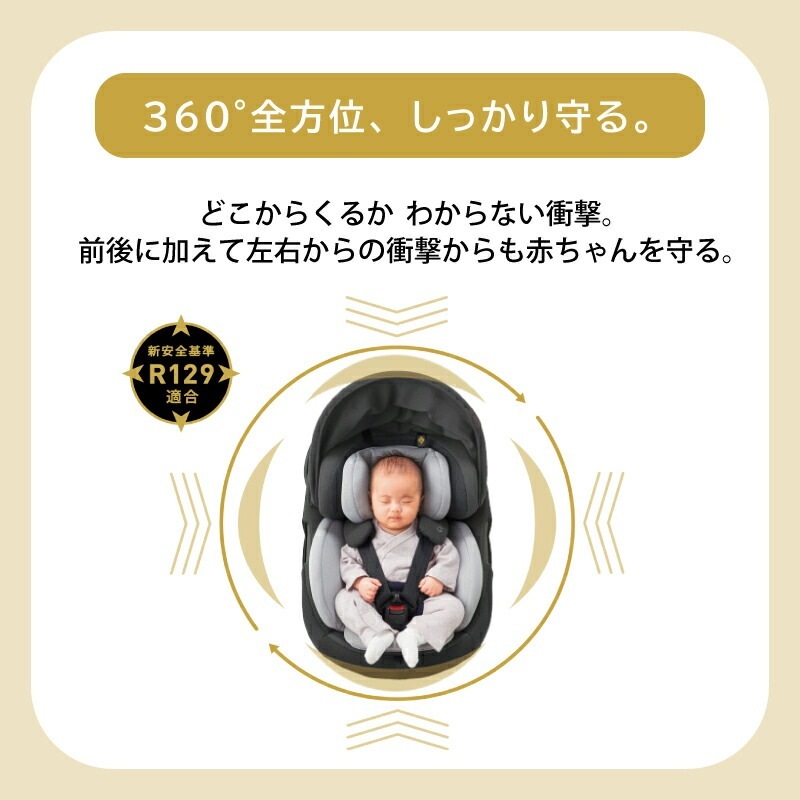 コンビ THE S ISOFIX エッグショック ZC-720 チャイルドシート ザ エス ホワイトレーベル