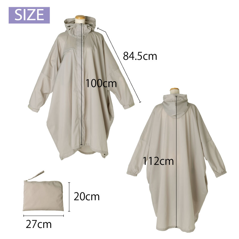 because ビコーズ RAINCOATS Mods Poncho モッズポンチョ