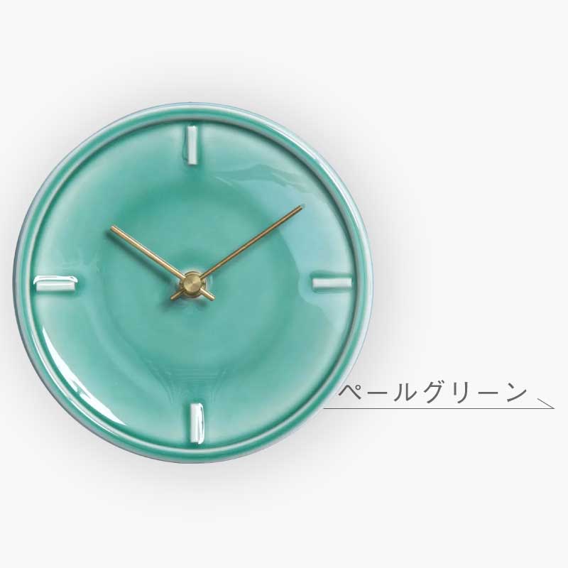 SUGY 杉浦製陶 壁掛け時計 GLAZED CLOCK