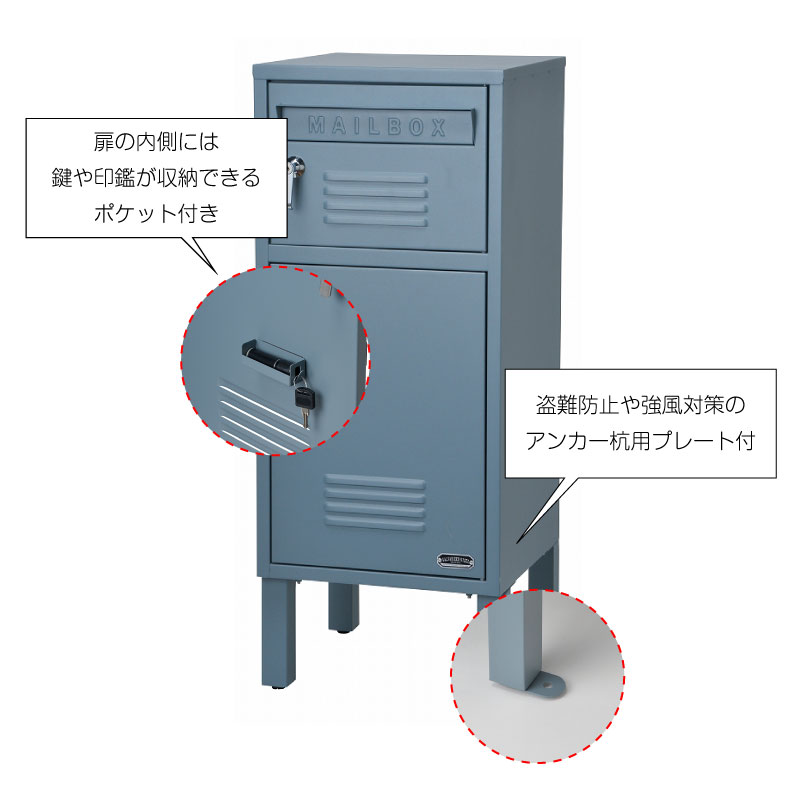 感謝✴︎割引ジェラッカー箱無し6本セット SETOCRAFT セトクラフト 宅配BOX付ポスト（ロッカー