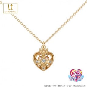 【美少女戦士セーラームーン】セーラームーン ネックレス Cosmic Heart Necklace シルバー（イエローゴールドコーティング）【SAILOR MOON】|セーラームーン|キャラクター一覧