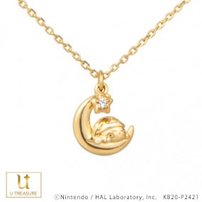 【星のカービィ】スリープカービィ ネックレス シルバー（イエローゴールドコーティング）