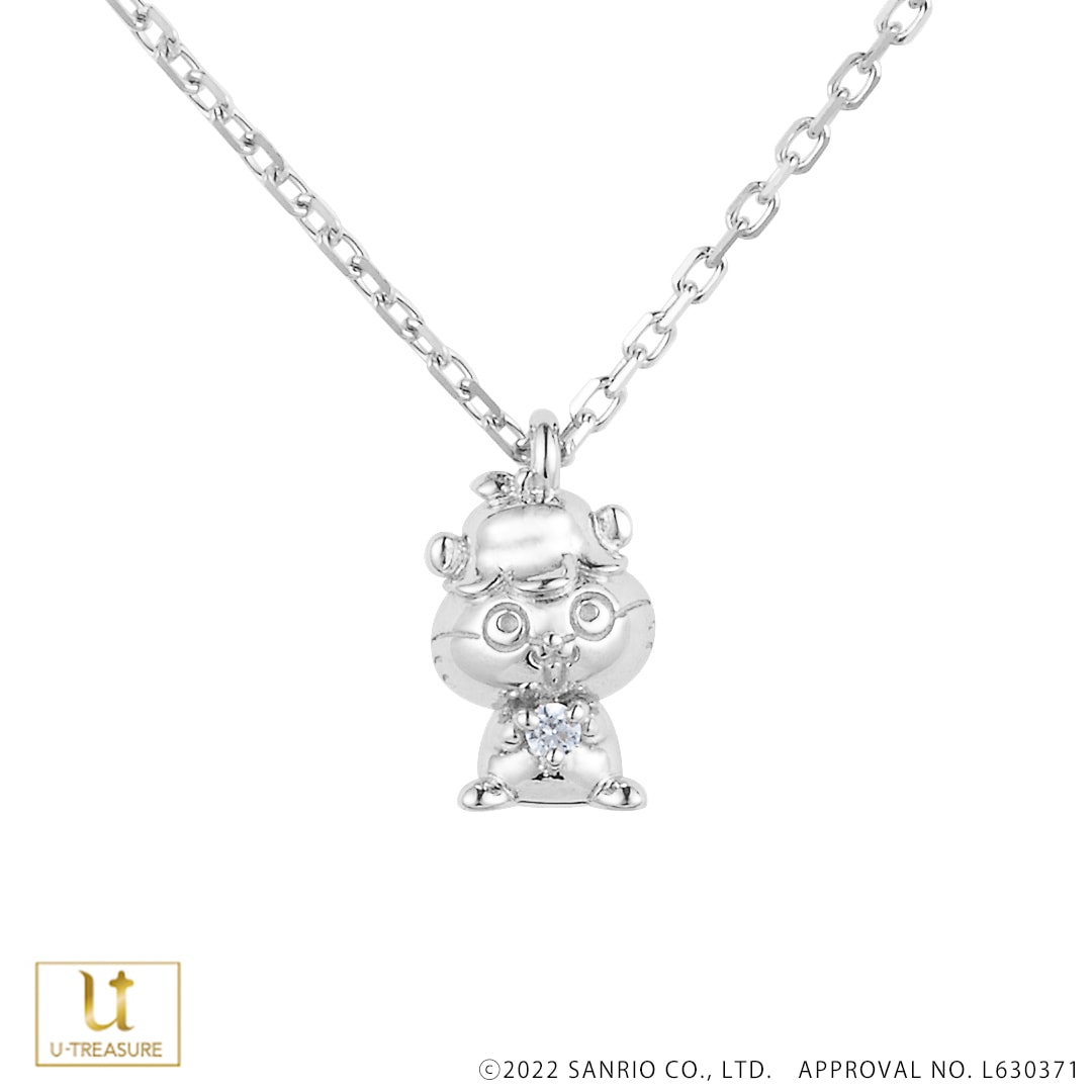 サンリオキャラクターズ】コロコロクリリン 立体ネックレス シルバー