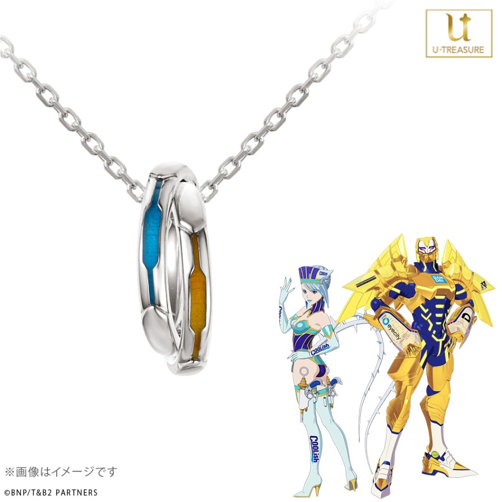 【絶版品】TIGER＆BUNNY　ブルーローズ　モチーフペンダント TIGER & BUNNY 2】ブルーローズ & ゴールデンライアン/バディ