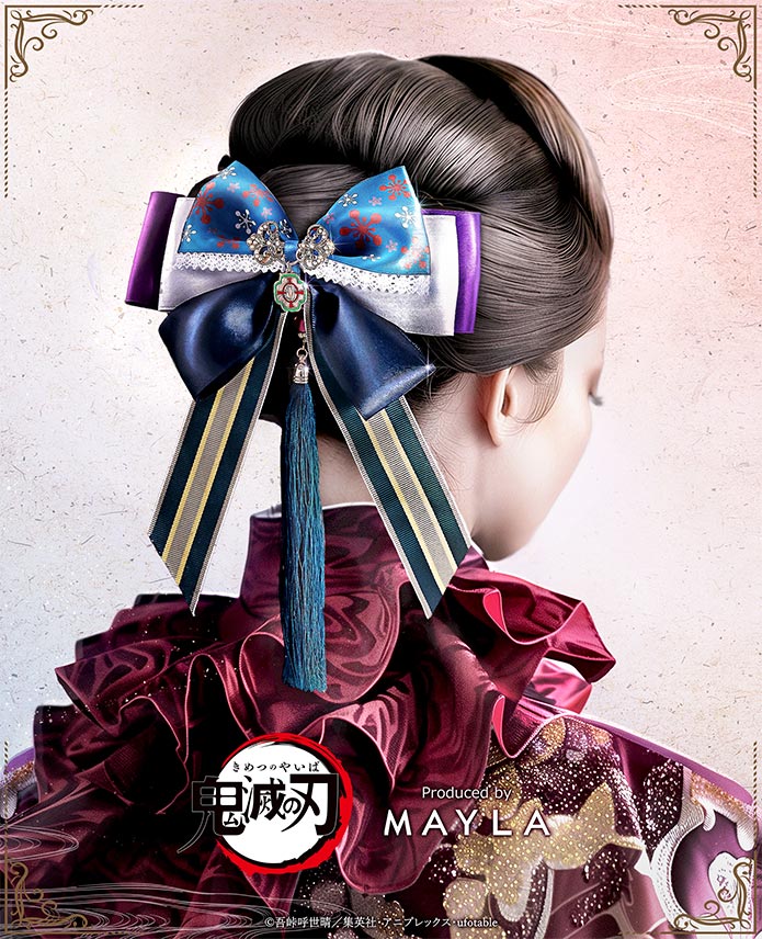 鬼滅の刃　MAYLA　宇髄天元　アイコニックヘアオブジェ　簪 鬼滅の刃】 MAYLA マイラ アイコニック ヘアオブジェ + 簪 宇髄天元
