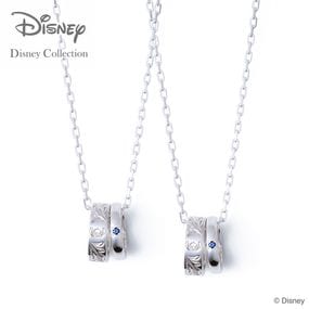 【ディズニー】THE KISS ディズニー スティッチ ペアネックレス シルバー|ディズニー