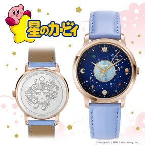 【星のカービィ】 Milky Way Wishes / 腕時計 36Ver. ピンク×ベルトカラーライトブルー ユニセックス