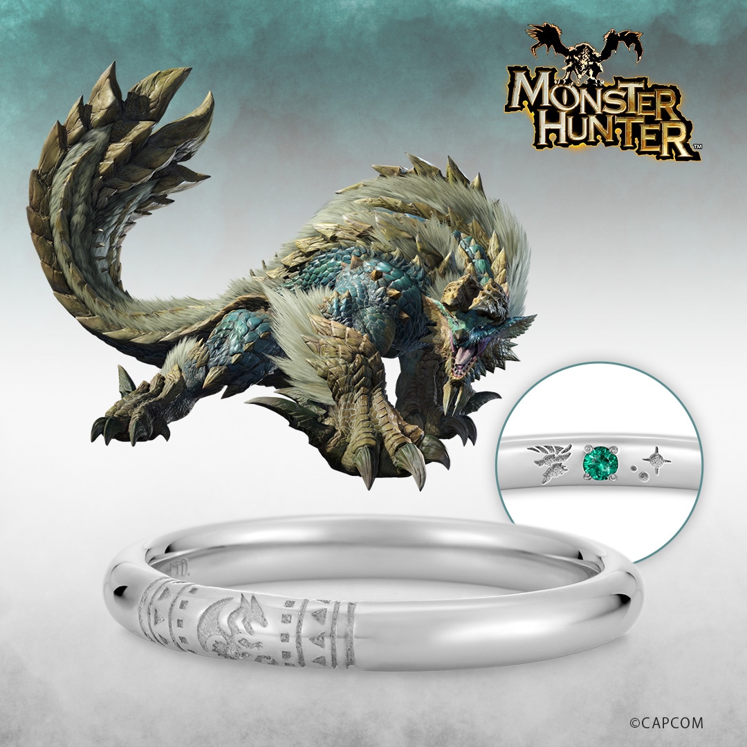 モンスターハンター】 ハンターの指輪 ジンオウガ プラチナ ユニ