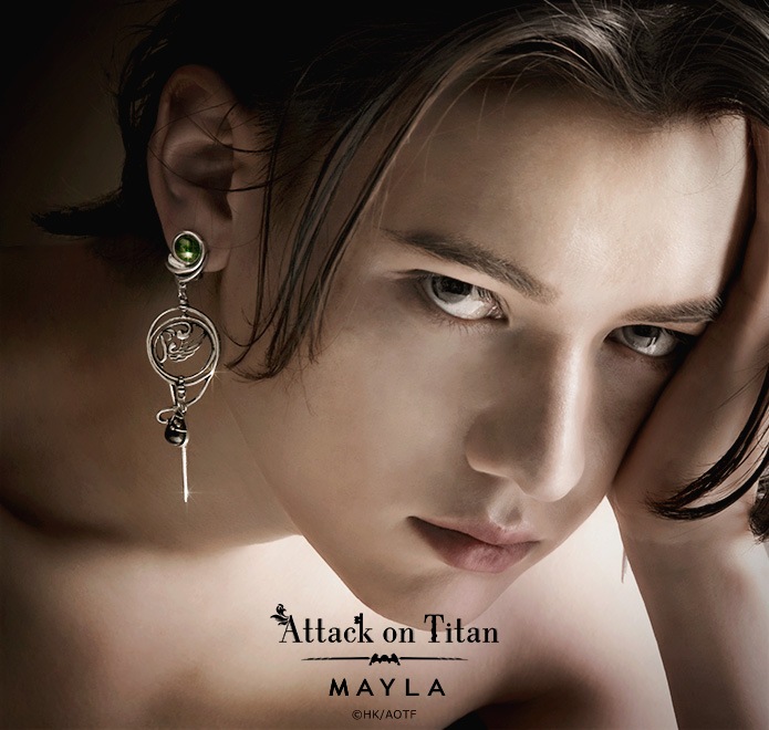 mayla classic 進撃の巨人 ピアス　リヴァイ 進撃の巨人】 MAYLA マイラ 進撃の巨人 アイコニック イヤオブジェ +