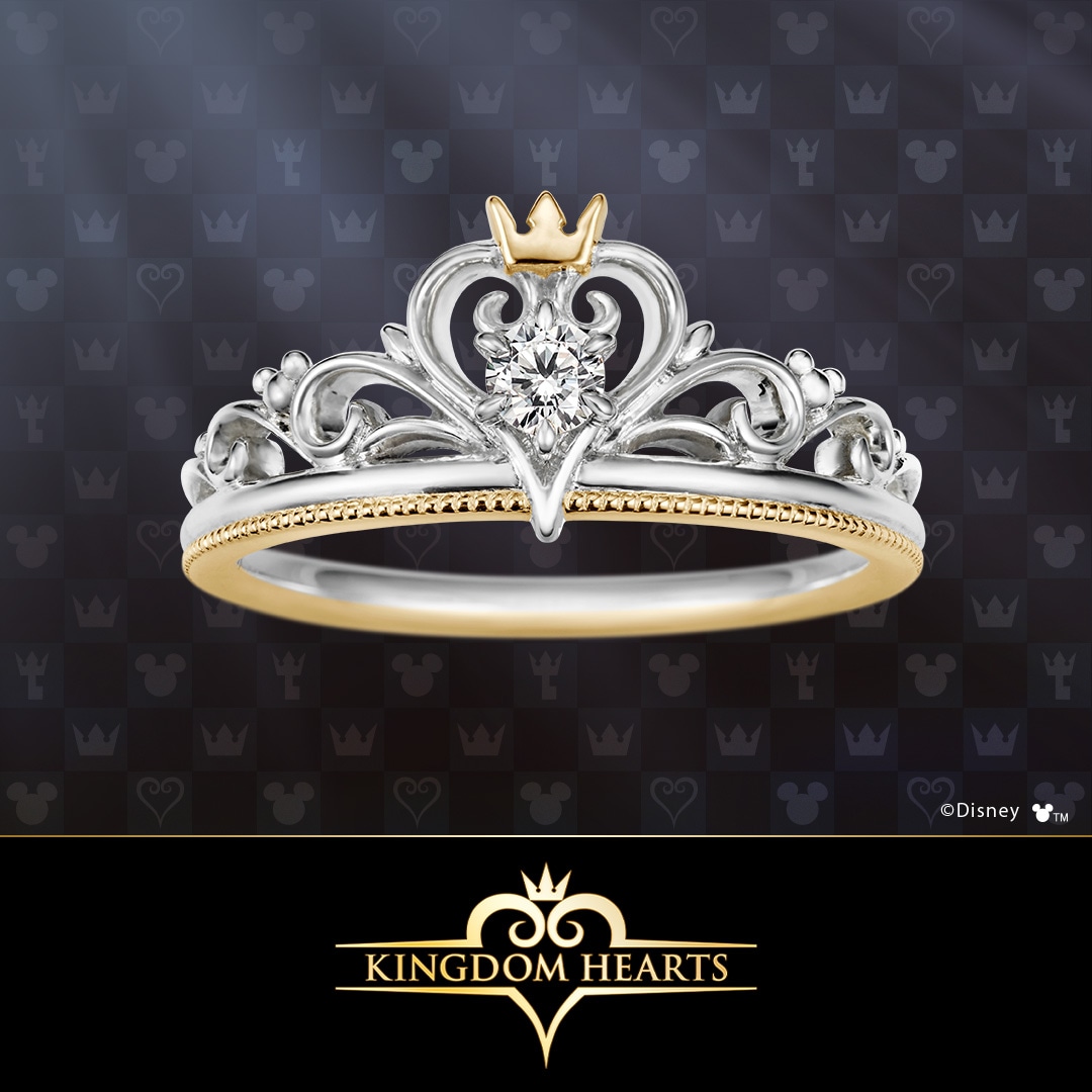 ダイヤモンドリング　K18　ティアラ　ディズニー ダイヤモンドリングK18ティアラディズニー