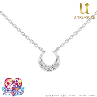 ����������Υ����顼�ࡼ��ۥ����顼�ࡼ�� �ͥå��쥹 Moonlight Necklace K18�ۥ磻�ȥ�����ɡ�SAILOR MOON��