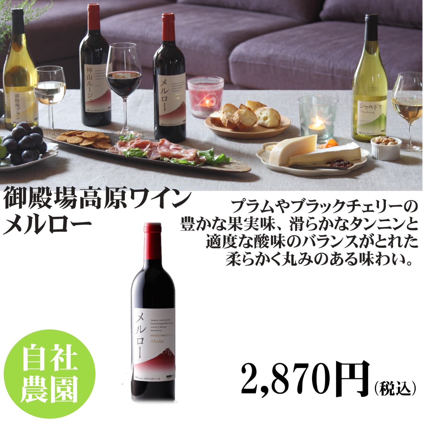 常温発送】W-2 御殿場高原ワイン メルロー | 2025年夏ギフト特集