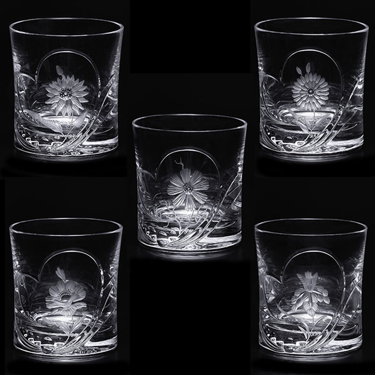 マイセンクリスタル マイセンフラワー シャンパングラス MFW/07/CT