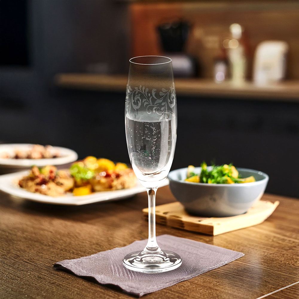 エルベクリスタル エヴァ ペアシャンパングラス 40415/C5194/220/2P