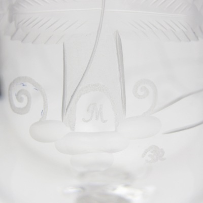 マイセンクリスタル　ブルーオニオン リッチ　シャンパングラス　OAR/1525/CT