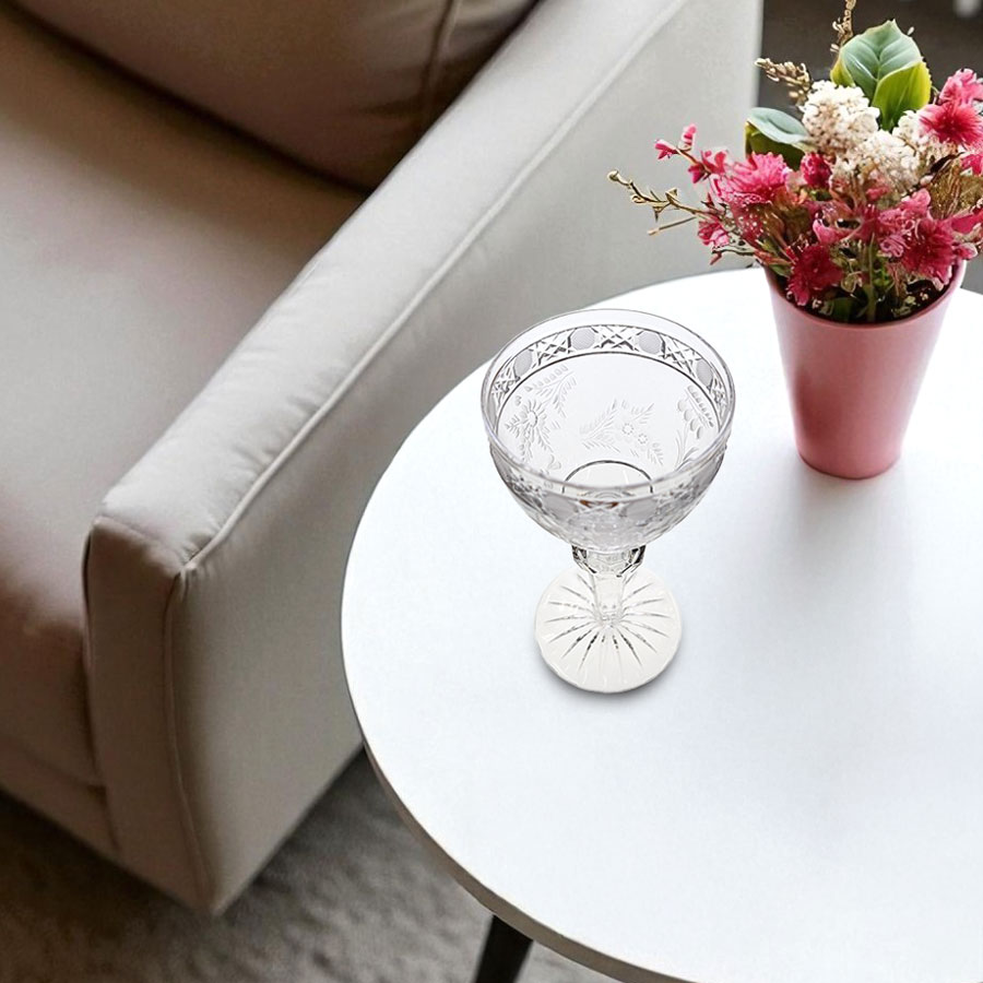 マイセンクリスタル マイセンフラワー ワイングラス MFW/07/2