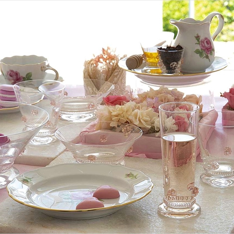 【新品未使用】Meissen マイセン バッカスロゼット ピンク ディッシュ マイセングラス バッカス ロゼット（ピンク） シャンパン