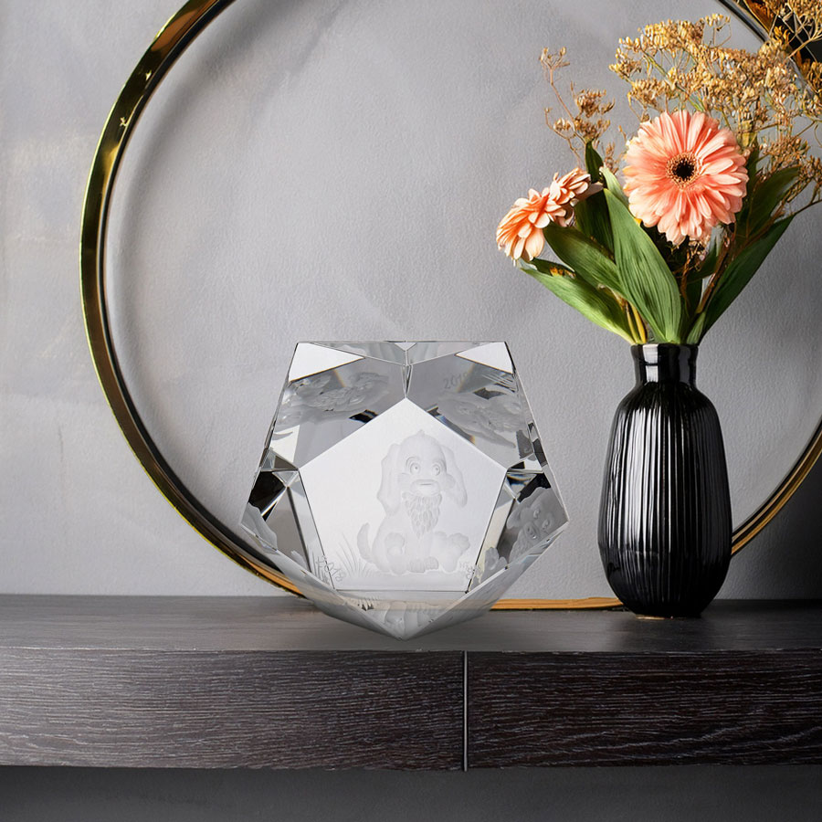 マイセンクリスタル　干支オーナメント「戌(イヌ)」　DOG/20165