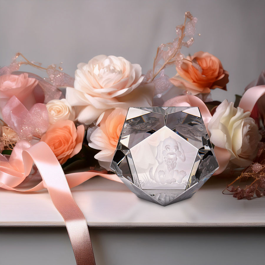 マイセンクリスタル　干支オーナメント「戌(イヌ)」　DOG/20165