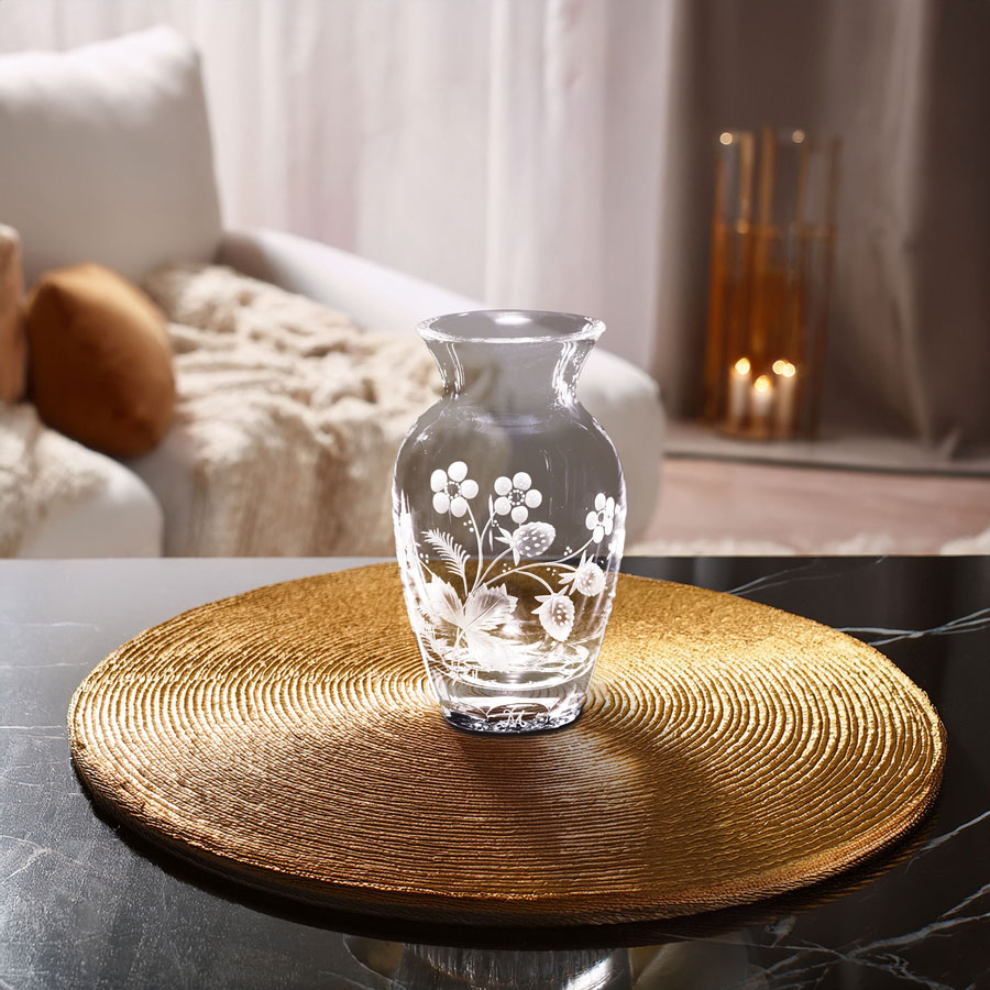 マイセンクリスタル 花瓶 「フラワー ストロベリー」 WAL/305067/12