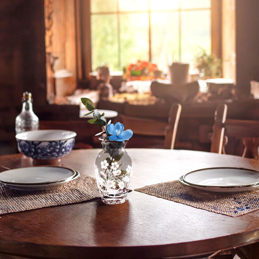 マイセンクリスタル 花瓶 「フラワー ストロベリー」 WAL/305067/12