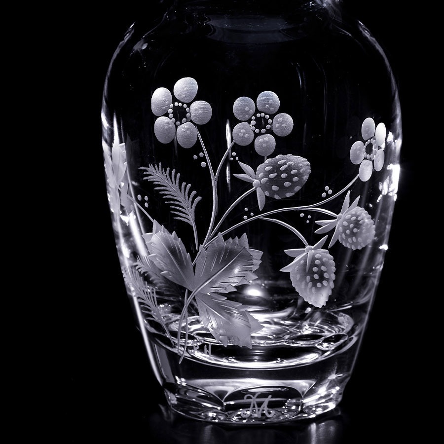 マイセンクリスタル 花瓶 「フラワー ストロベリー」 WAL/305067/12