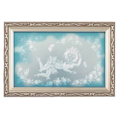 マイセンクリスタル　額装プラーク「サマーナイト-ティタニア」　SN/17650-TA