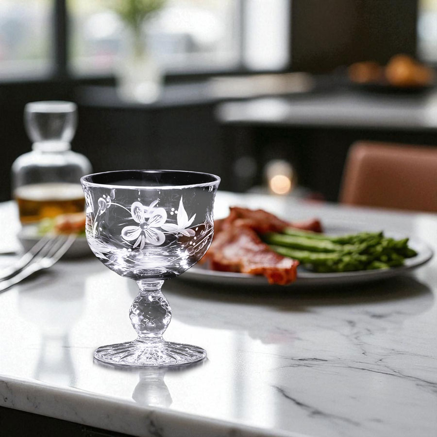 マイセンクリスタル 酒盃 「ハナミズキ」 CHA/LD/1525-2