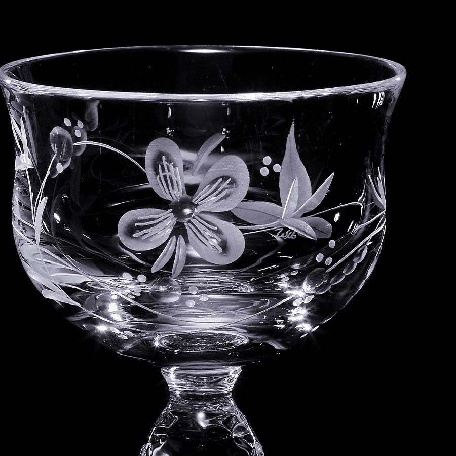 マイセンクリスタル 酒盃 「ハナミズキ」 CHA/LD/1525-2