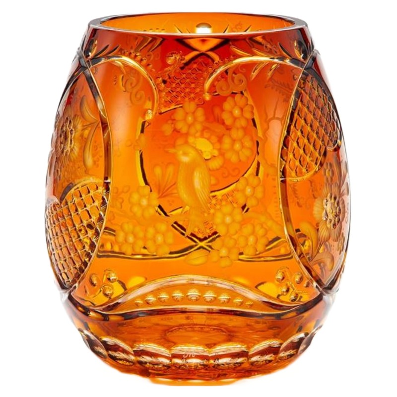 マイセンクリスタル　色被せ花瓶 「バロック」　BAR/52686/23AB