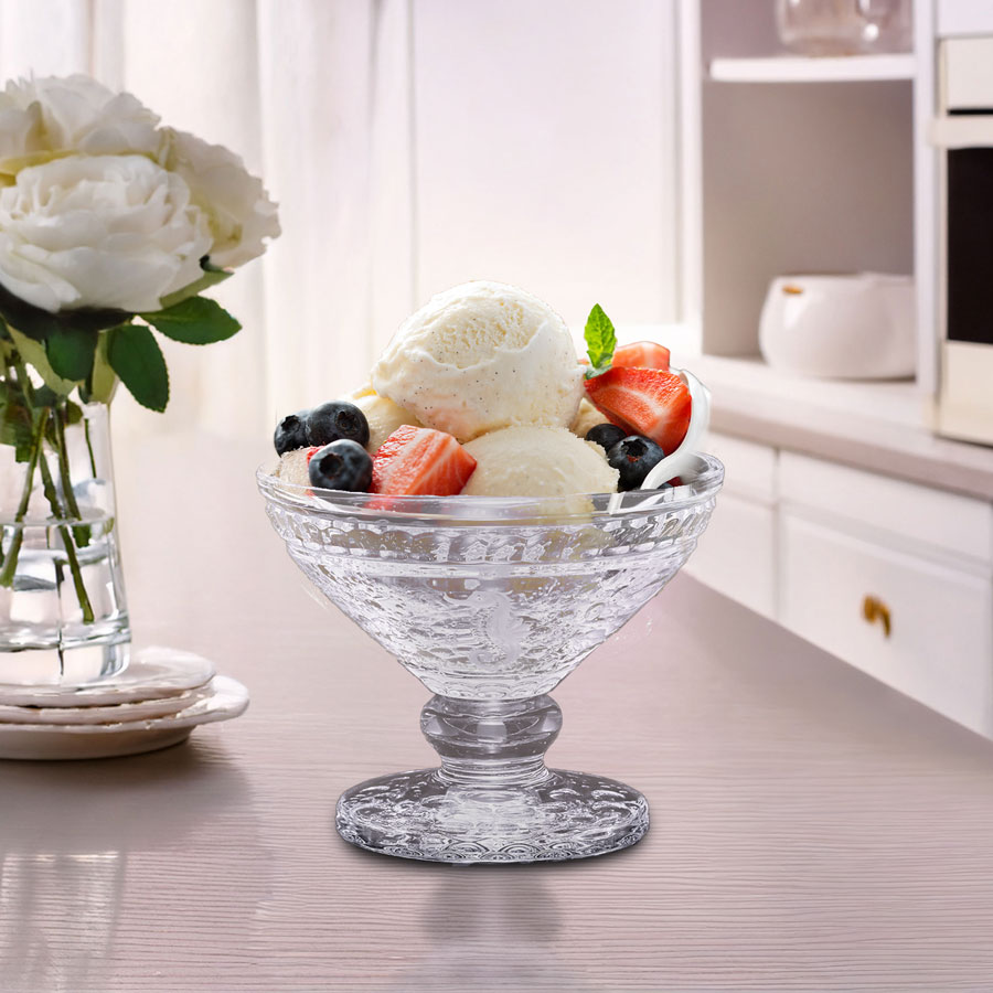 マイセンクリスタル 脚付きボウル 「海の世界」 MER2/EO314F/12-2