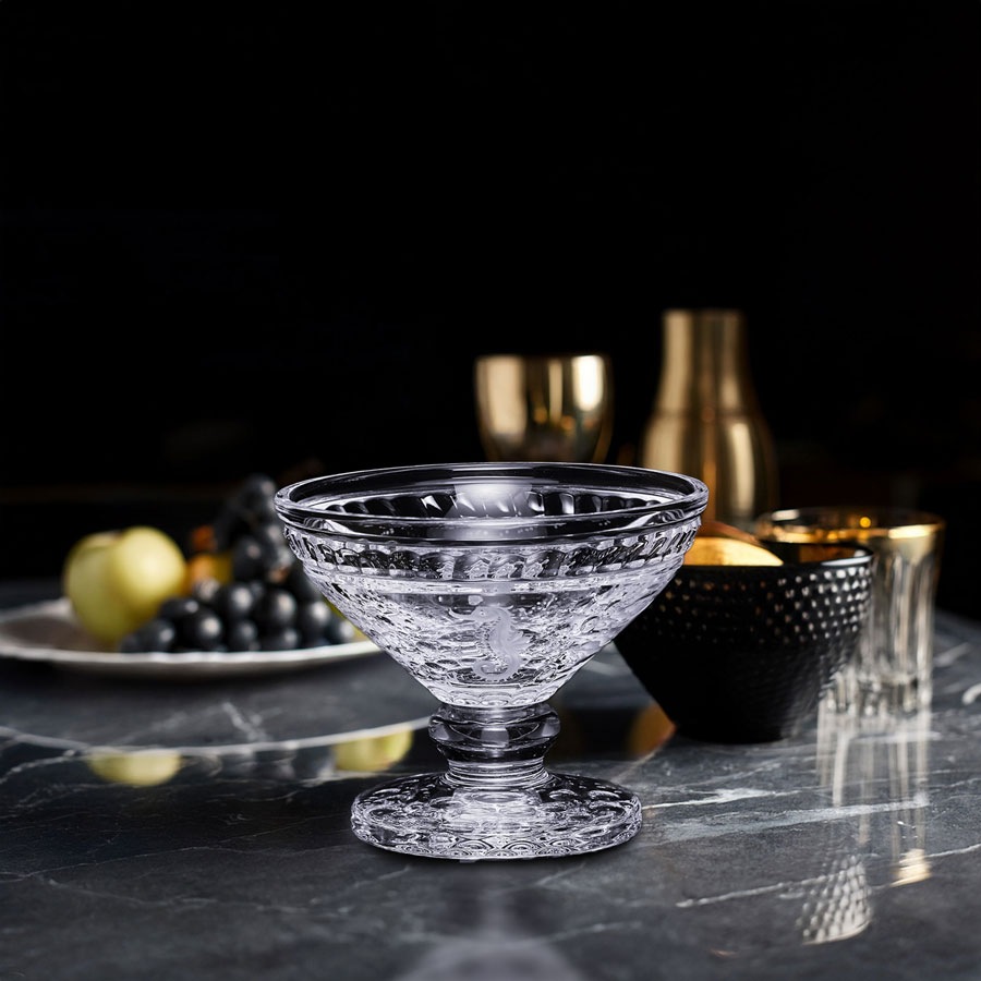 マイセンクリスタル 脚付きボウル 「海の世界」 MER2/EO314F/12-2