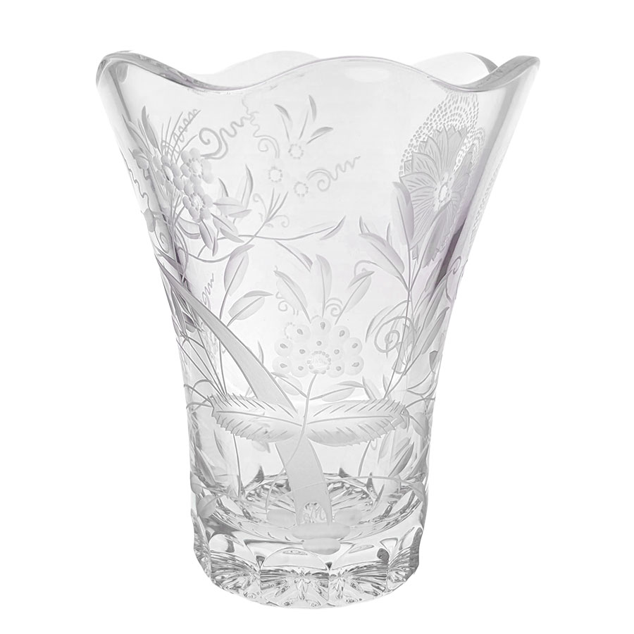 マイセンクリスタル 花瓶 「ブルーオニオン」 OAR/205/18