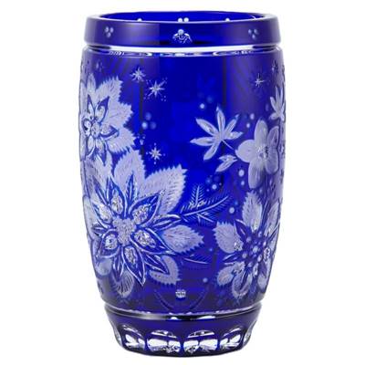 マイセンクリスタル　色被せ花瓶 「冬」　WIN/29517/26B