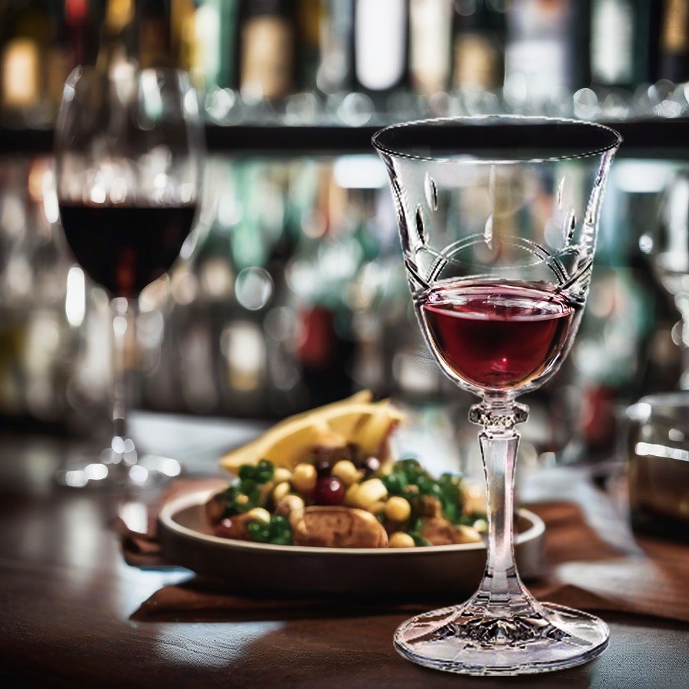 エルベクリスタル ウェーブ ペアワイングラス 1SC33/15301/250/2P