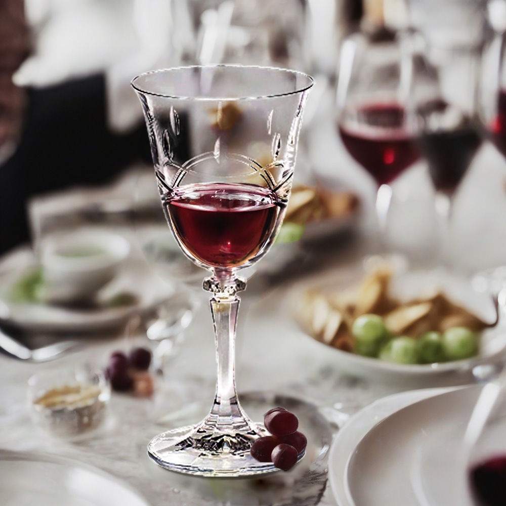 エルベクリスタル ウェーブ ペアワイングラス 1SC33/15301/250/2P