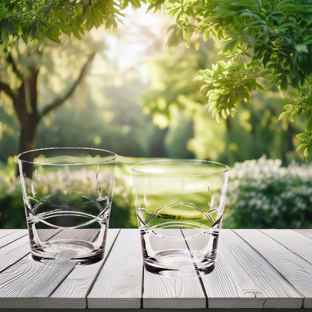 エルベクリスタル ウェーブ ペアオールドファッション 2SA24/15301/240/2P