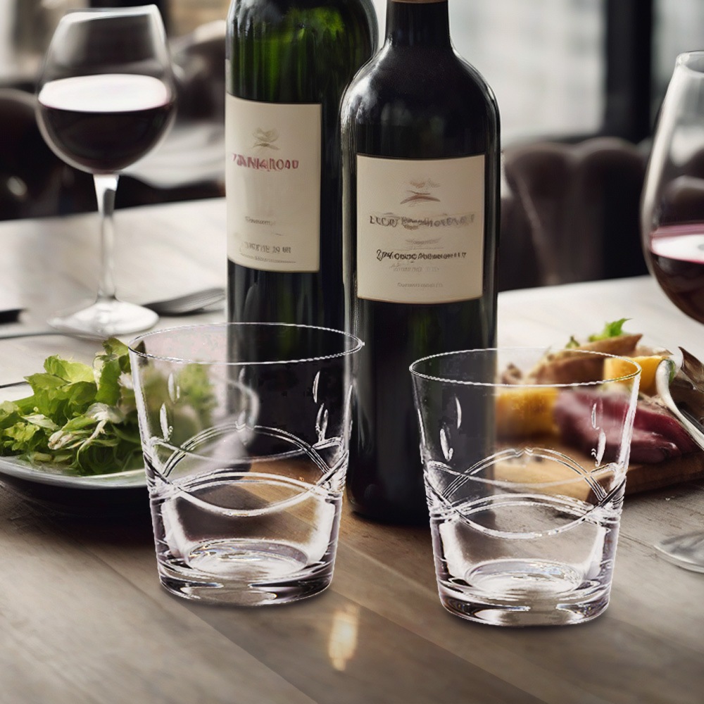 エルベクリスタル ウェーブ ペアオールドファッション 2SA24/15301/240/2P